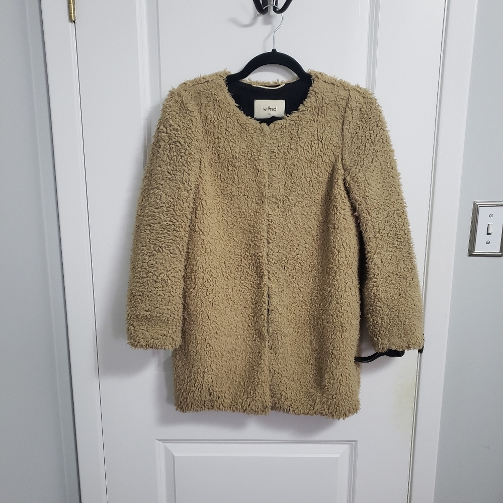 ARITZIA WILFRED Brown Teddy Jacket